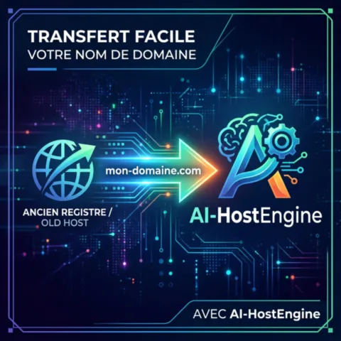 Transférer votre nom de domaine facilement avec AI-HostEngine